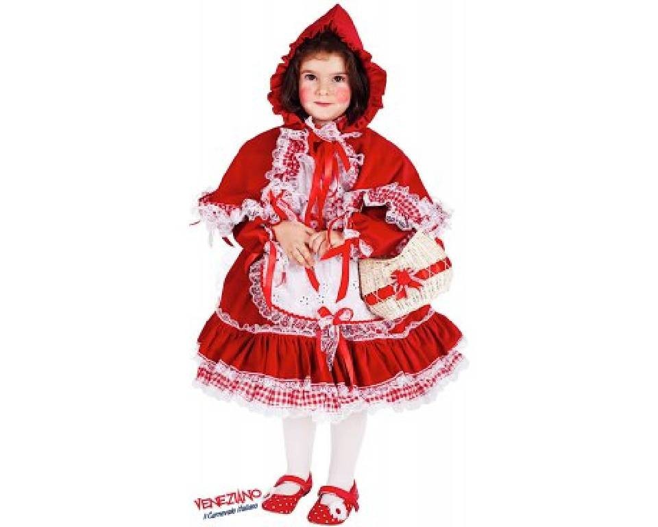 Costume vestito di carnevale Cappuccetto Rosso bambina da 4 a 6 anni