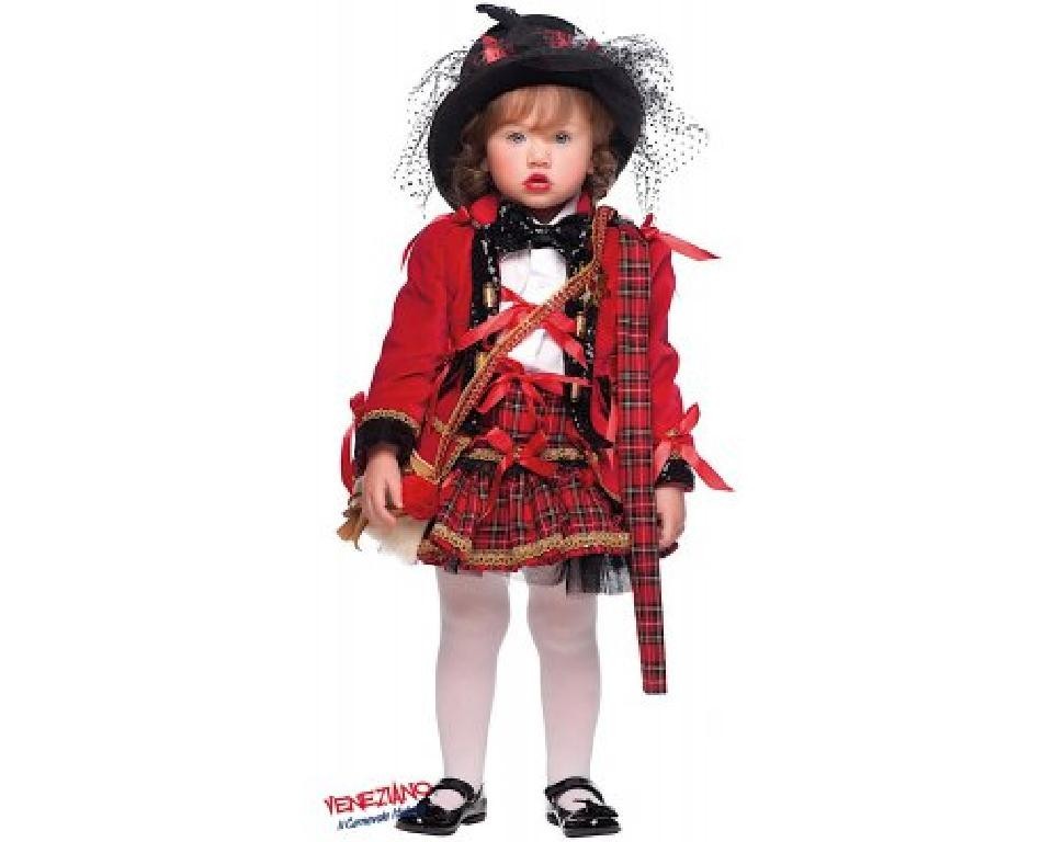 Costume vestito di carnevale Scozzese neonata bambino da 0 a 3 anni