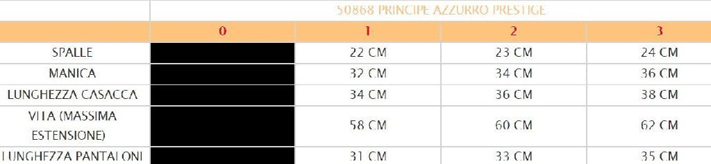 Costume vestito di carnevale Principe azzurro prestige bambino da 1a 3 anni