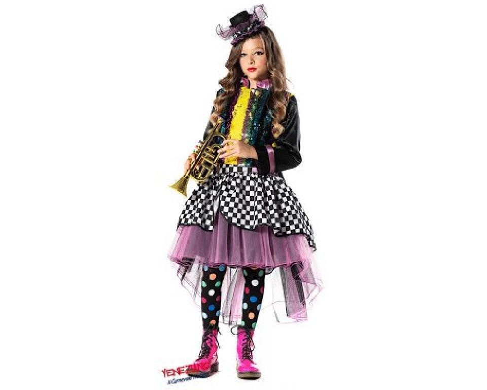 Costume vestito di carnevale Artista di strada bambina da 4 a 6 anni