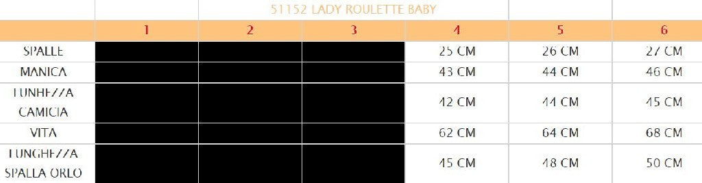 Costume vestito di carnevale Lady Roulette bambina da 4 a 6 anni
