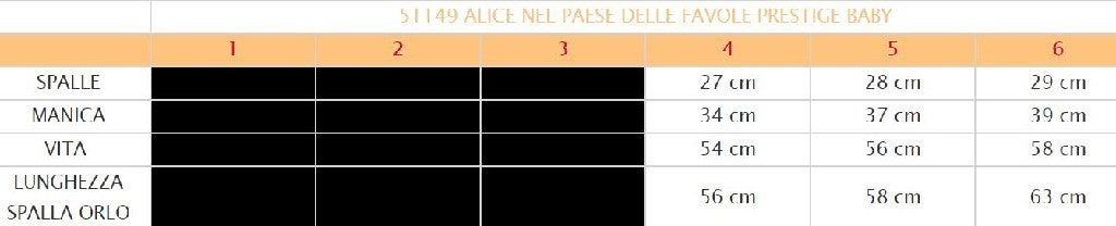Costume di carnevale Alice nel paese delle meraviglie bambina da 4 a 6 anni
