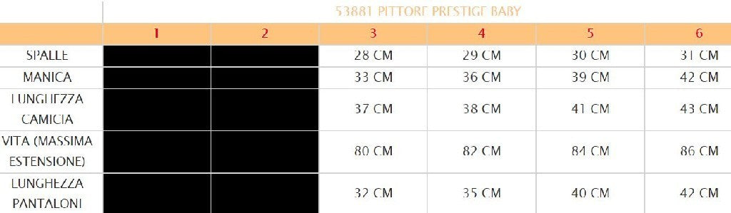 Costume vestito di carnevale Pittore prestige bambino da 3 a 6 anni