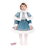 Costume vestito di carnevale Reginetta delle nevi bambina da 0 a 3 anni