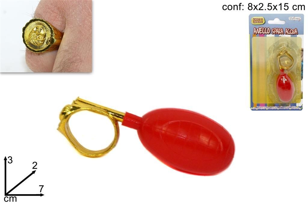 Scerzo di carnevale Anello spara acqua