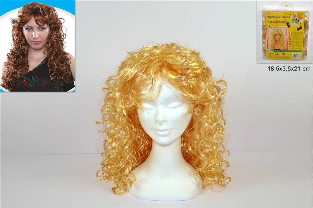Parrucca lunga riccia Bionda per carnevale