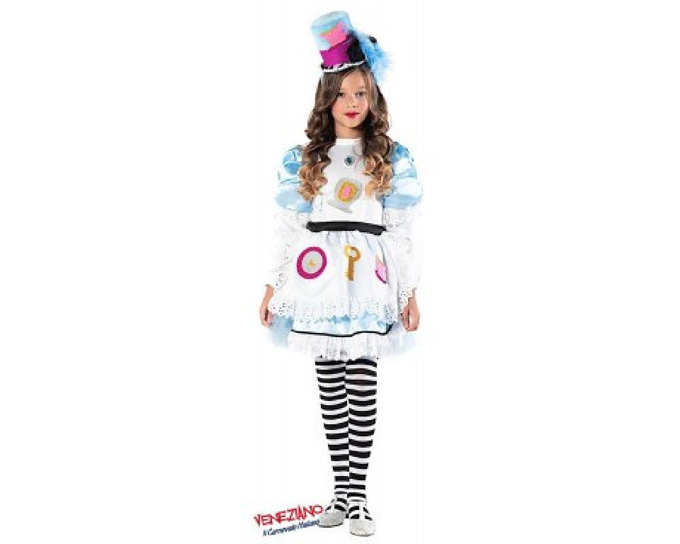 Costume di carnevale Alice nel paese delle meraviglie bambina da 7S a 10XL