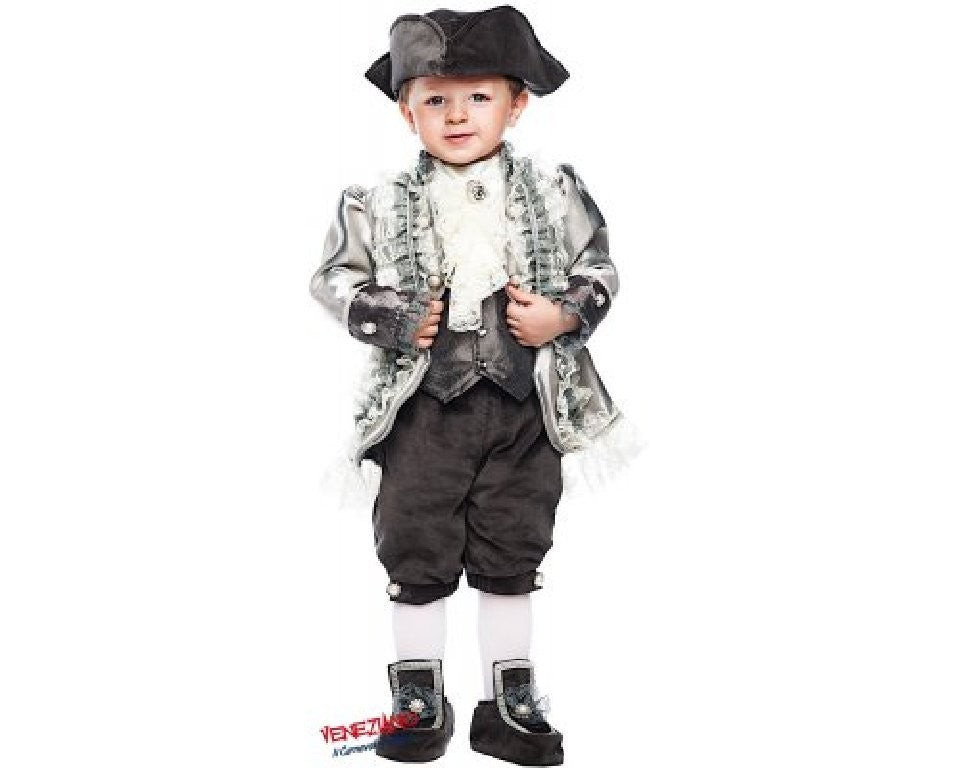 Costume vestito di carnvela Conte di Montecristo bambino da 0 a 3 anni