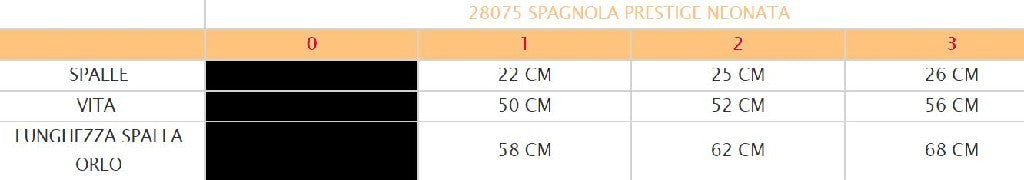 Costume vestito di carnevale Spagnola prestige bambina da 1 a 3 anni