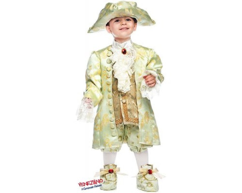 Costume vestito di carnevale Casanova bambino da 0 a 3 anni