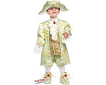 Costume vestito di carnevale Casanova bambino da 0 a 3 anni