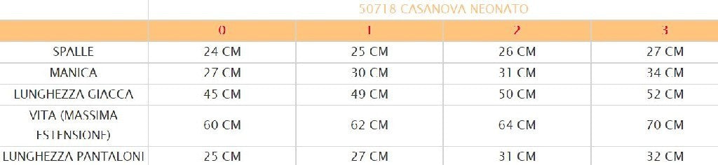 Costume vestito di carnevale Casanova bambino da 0 a 3 anni