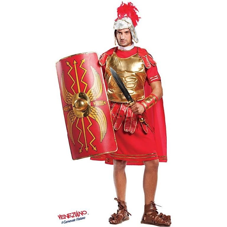 Costume vestito di carnevale Gladiatore Romano per adulto da S a L
