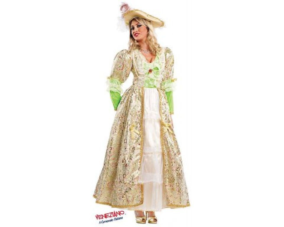 Costume vestito di carnevale Contessa '700 di Francia per adulto da S a XL