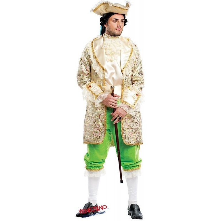 Costume vestito di carnevale Conte '700 di Francia per adulto S-M
