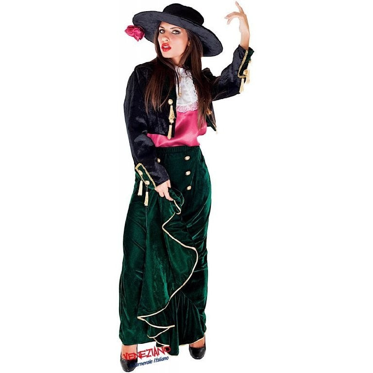 Costume vestito di carnevale Senorita per adulto da S a L