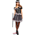 Costume vestito di carnevale Lady Casinò per adulto da S a XL