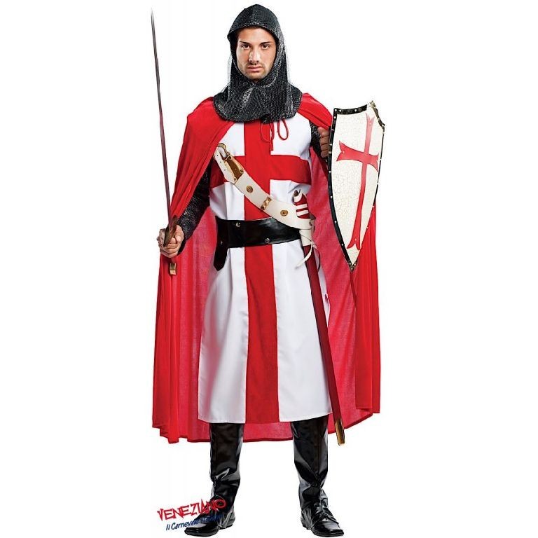 Costume vestito di carnevale Crociato per adulto taglia M-L-XM