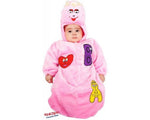 Costume vestito di carnevale Saccottino Barbolina neonata da 0 a 3 mesi