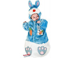 Costume vestito di carnevale Saccottino Coniglietto neonato da 0 a 3 mesi