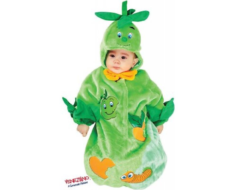 costume vestito di carnevale Saccottino Mela neonato neonata da 0 a 3 mesi