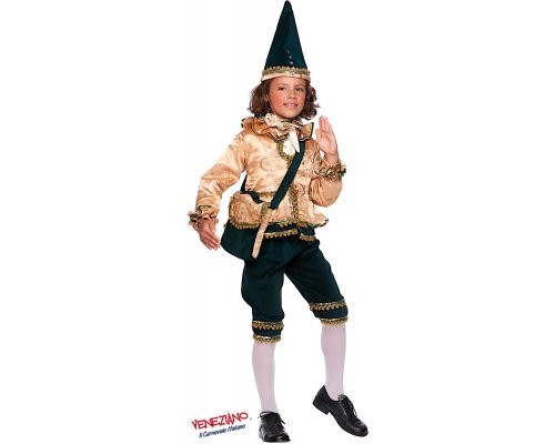 costume vestito di carnevale Pinocchio Burattino da 4 a 6 anni