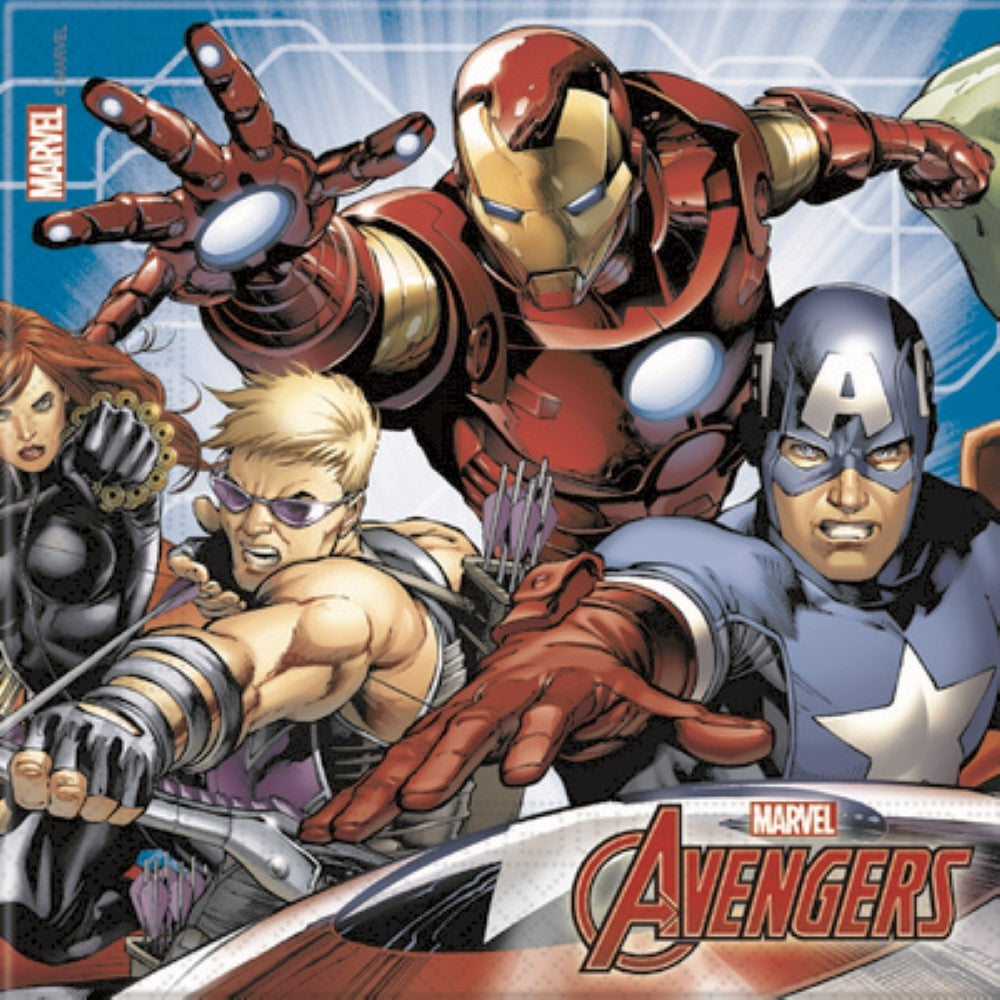 Tovaglioli di carta 33x33 cm Avengers Mighty 20 Pz