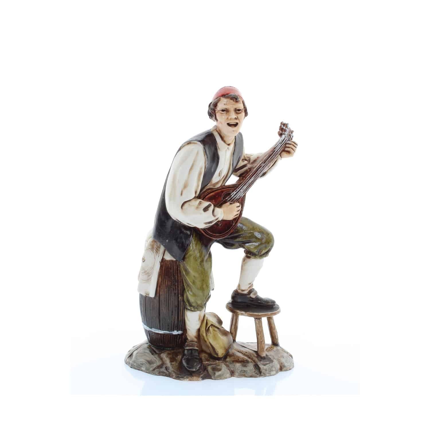 Pastore statuina Moranduzzo Cantastorie cm 12 per presepe