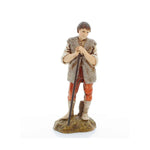 Pastore statuina Moranduzzo Guardiano con bastone 12 cm per presepe
