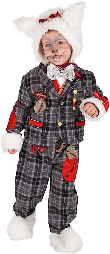 Costume vestito di carnevale Bianco coniglio bambino da 1 a 6 anni