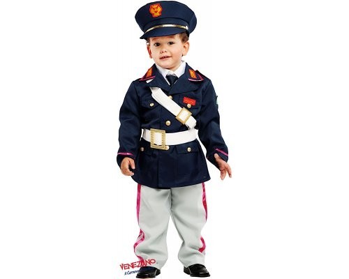 Costume vestito di carnevale piccolo Polizzioto bambino da 0 a 3 anni