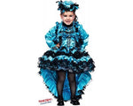 Costume vestito di carnevale Lady Burlesque bimba da 0 a 3 anni