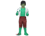 Costume vestito di carnevale Hulk Mostro Verde bambino da 7S a 10XL