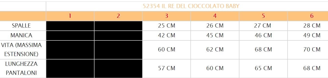 Costume vestito di carnevale Willy il Re del cioccolato bimbo da 3 a 6 anni