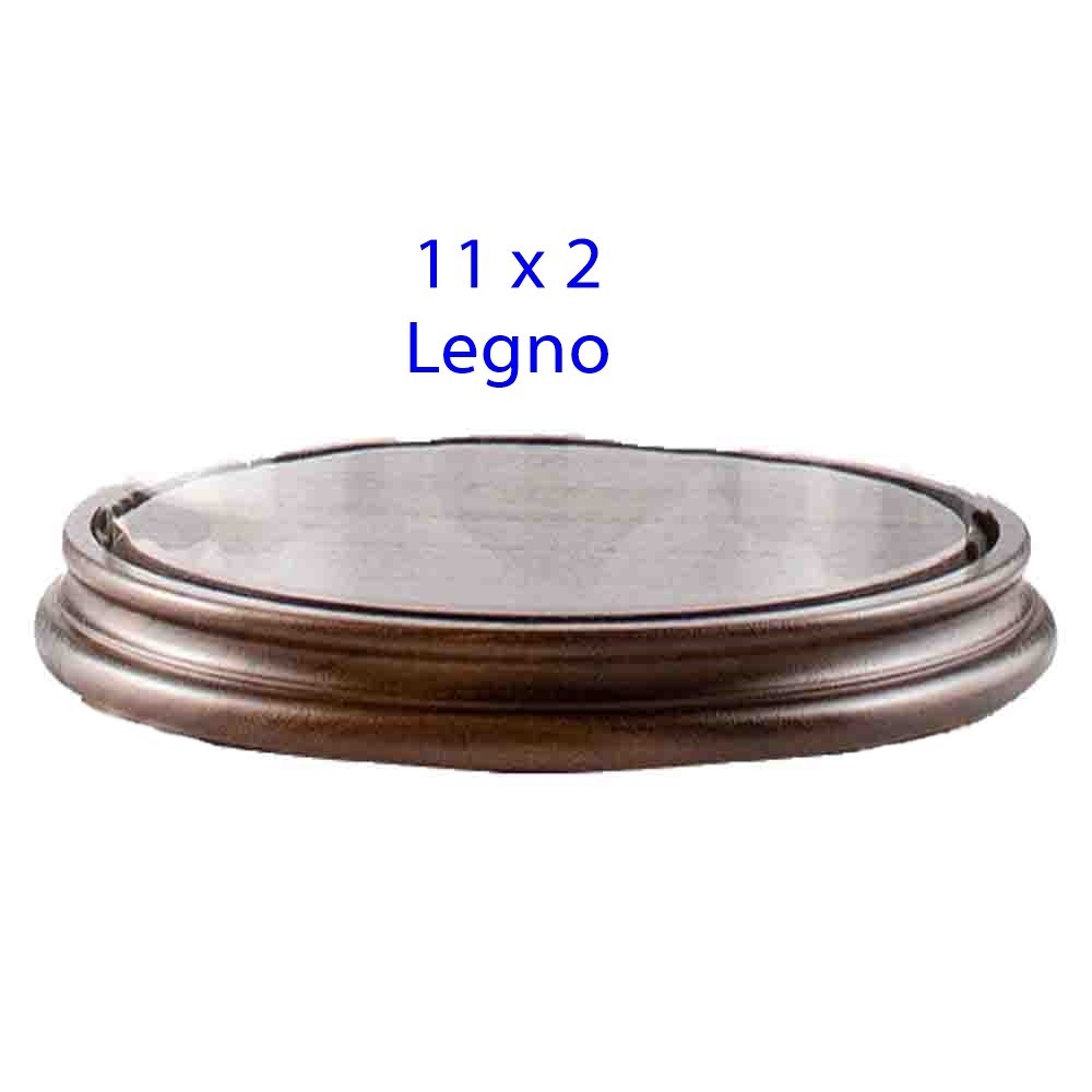 Base in legno per campana di vetro 11x2cm