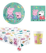 Kit coordinato tavola festa tema Peppa Pig per 8 persone 37 Pz