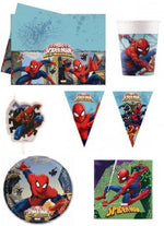 Kit coordinato tavola festa tema Spiderman per 8 persone 39 Pz