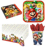 Kit coordinato tavola festa tema Super Mario per 8 persone 37 Pz