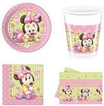 Kit coordinato tavola festa tema Minnie Baby per 8 persone 37Pz