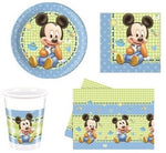 Kit coordinato festa tema Topolino Baby per 8 persone 37Pz