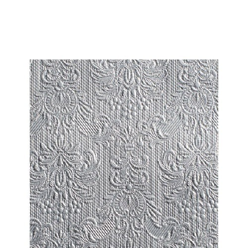 Tovagliolini di carta argento 25x25 cm 15 pz