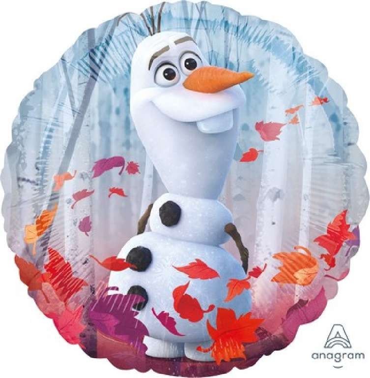 Palloncino Mylar Foil tondo Frozen 2 Elsa e Anna 17" 43 cm