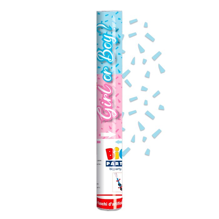 Sparacoriandoli Baby Bimbo o Bimba? Celeste 30cm per baby Shower