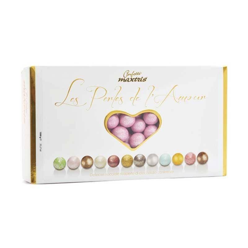 Confetti Maxtris Les Perles de l'amor Rosa cioccolato bianco e fondente 1 kg