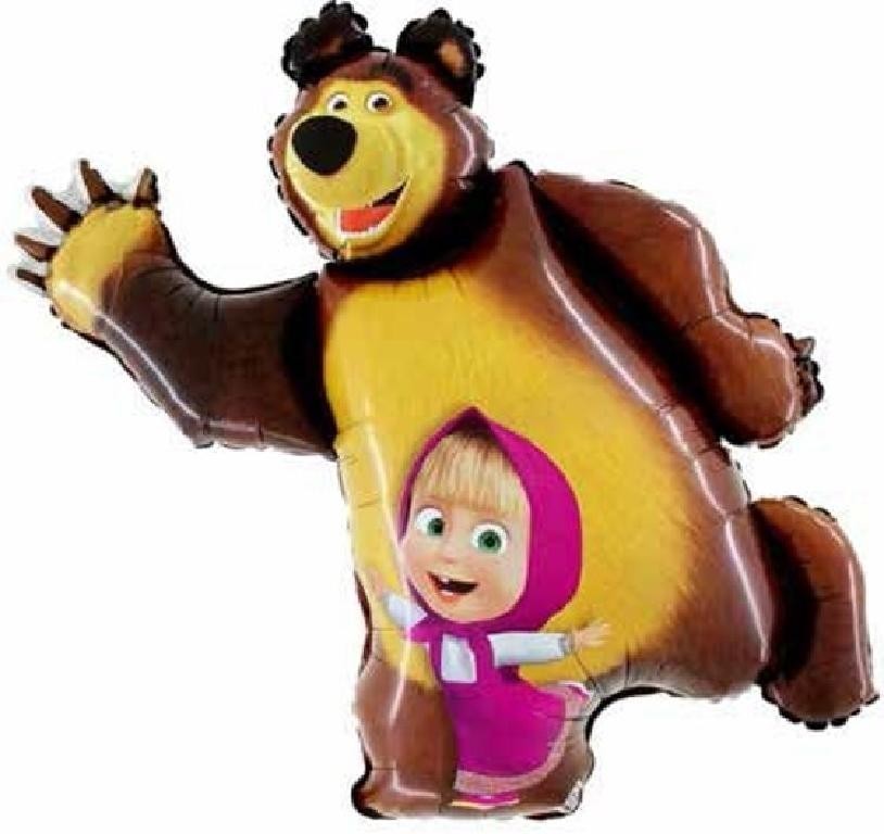 Palloncino Orso e Masha 90cm