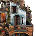 Presepe casolare Napoletano stile 700 con cascata