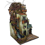 Presepe Borgo napoletano stile 700 con cascata