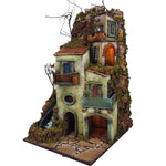 Presepe Borgo napoletano stile 700 con cascata