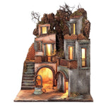 Prese Borgo napoletano stile 700 angolare con pozzo 50x50 cm