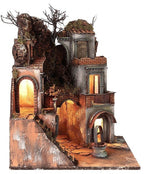 Prese Borgo napoletano stile 700 angolare con pozzo 50x50 cm